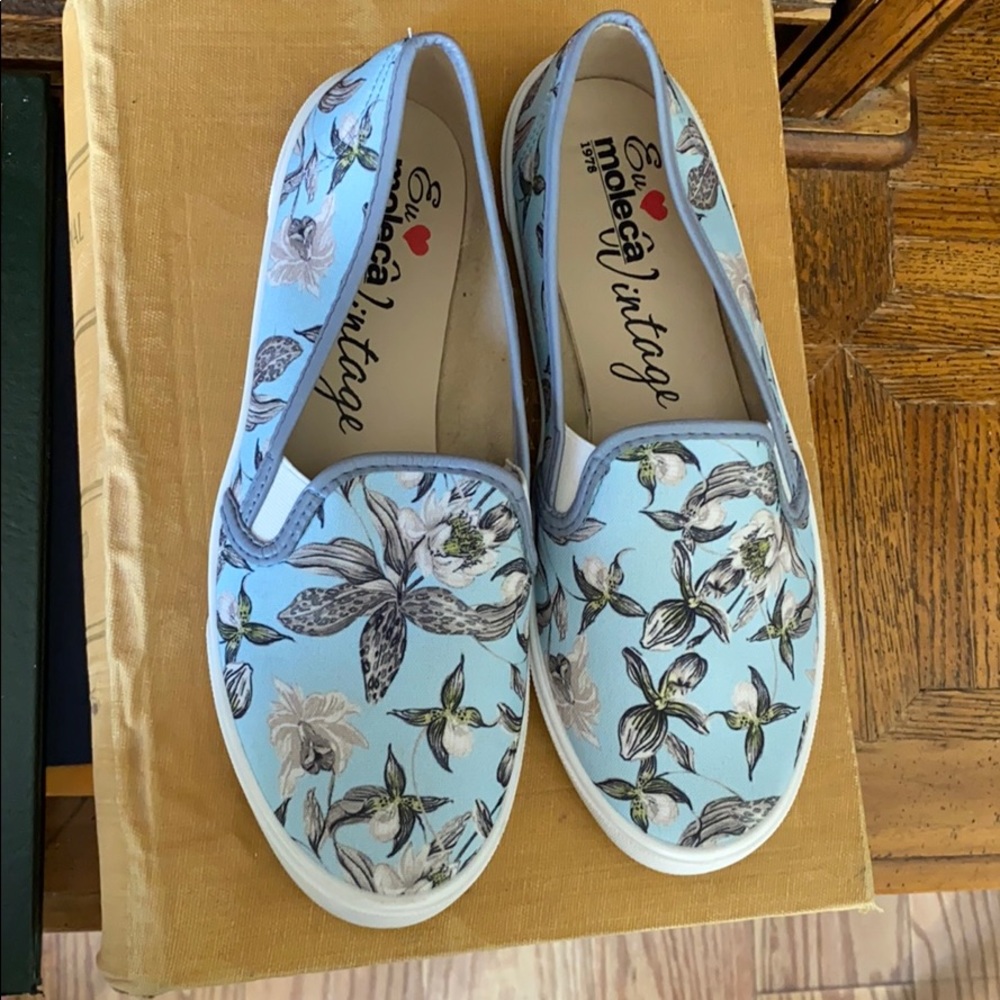 Eu Moleca Vintage floral slide sneakers